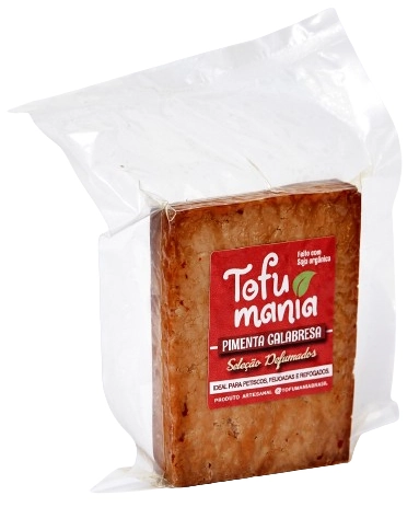 Tofu Artesanal Com Pimenta Calabresa Seleção Defumados Tofu Mania 100g