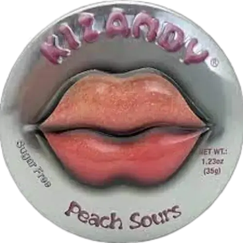 Bala Sour Pessego Kizandy 35g