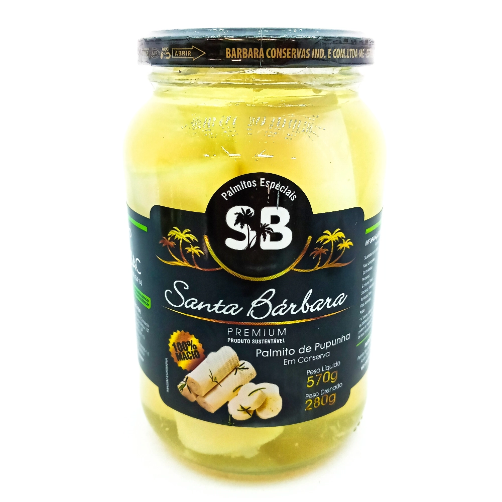 Palmito Santa Barbara 280gr Inteiro
