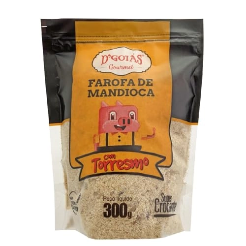 Farofa De Mandioca Com Torresmo Dgoiás Gourmet Pouch 300g