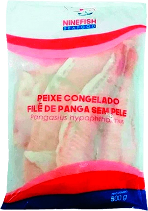 File De Panga Sem Pele Ninefish Pct500g Cx 20un