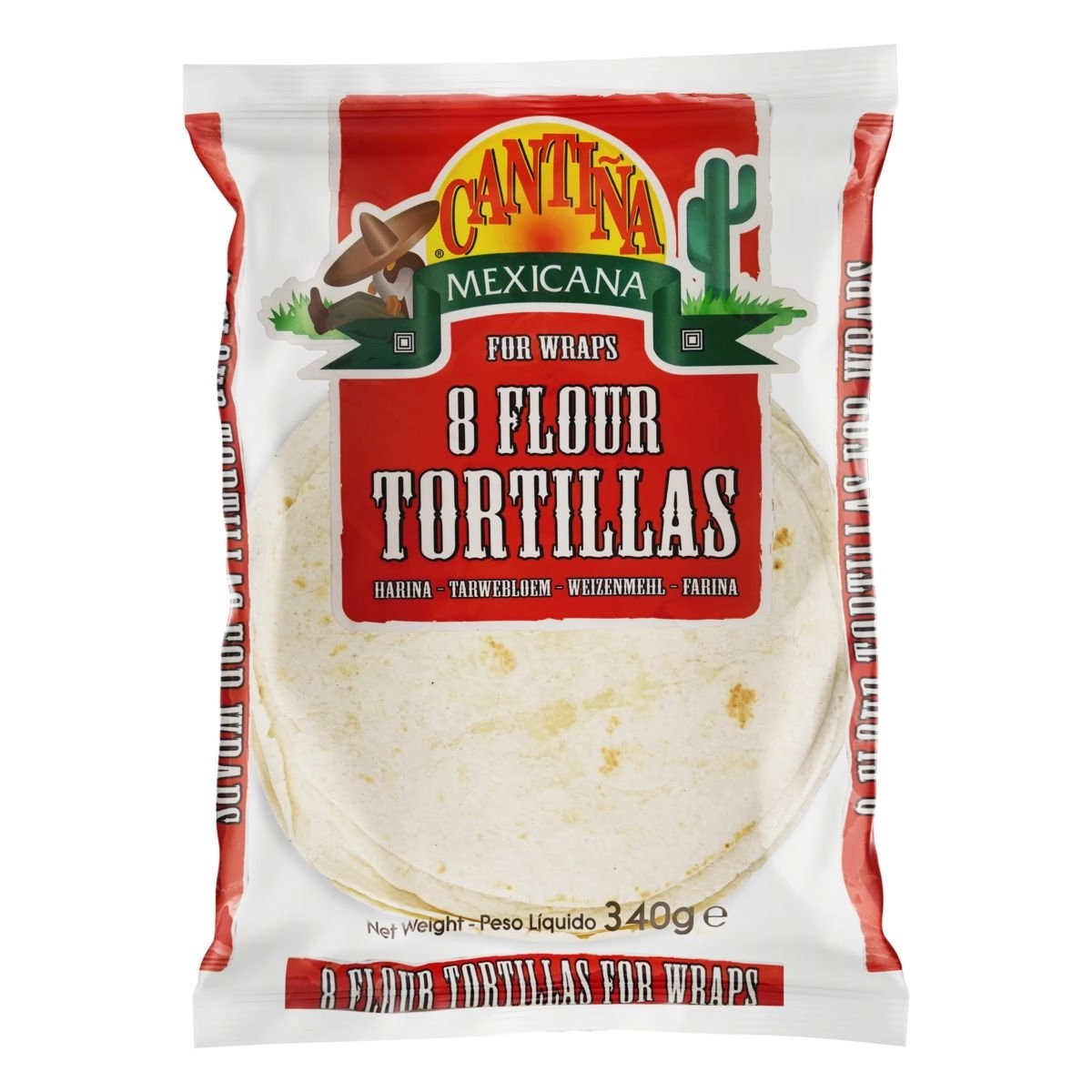 Tortilha de Farinha CANTINA MEXICANA Pacote com 340g