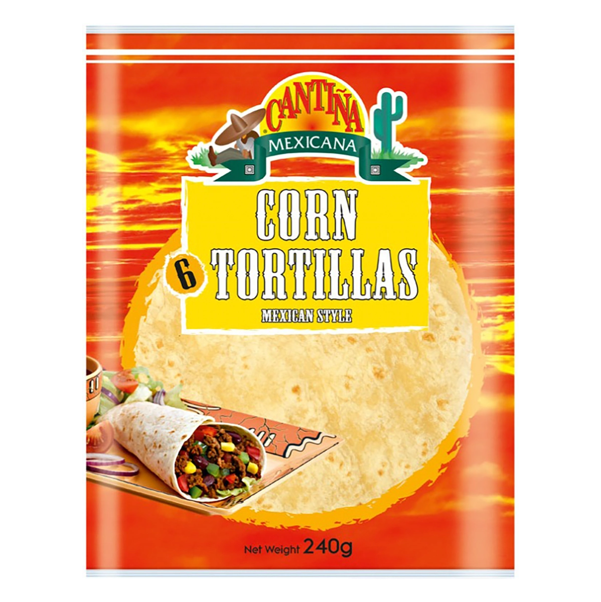 Pão Tortilha De Milho Cantiña Mexicana Pacote 240g