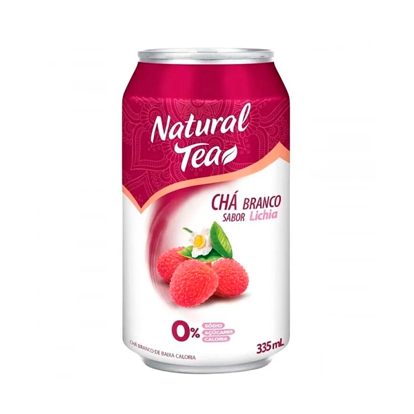 Chá Branco Lichia Zero Açúcar Natural Tea Lata 335ml