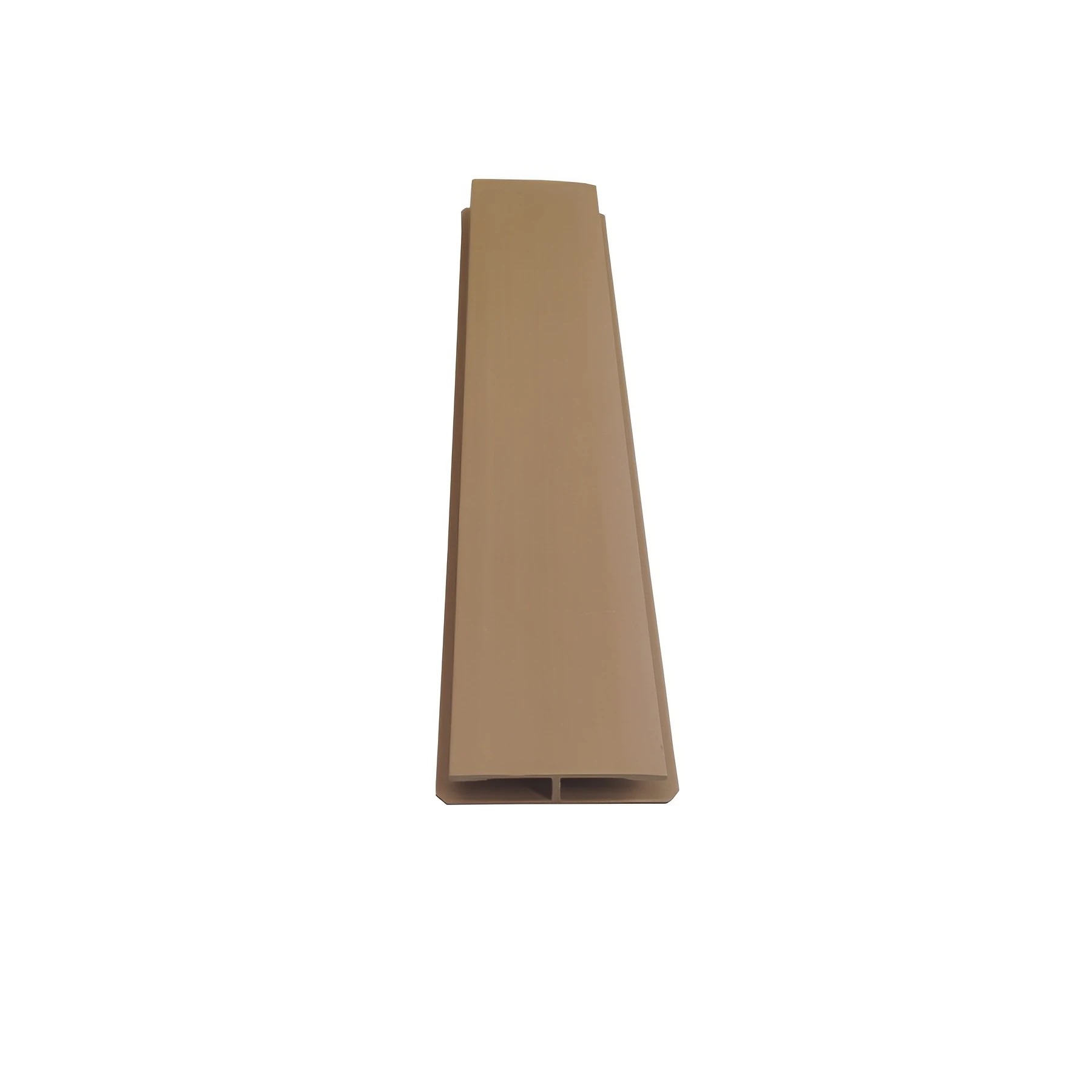 Perfil Emenda H de PVC Ipê 1x4,5cm Perfilplast