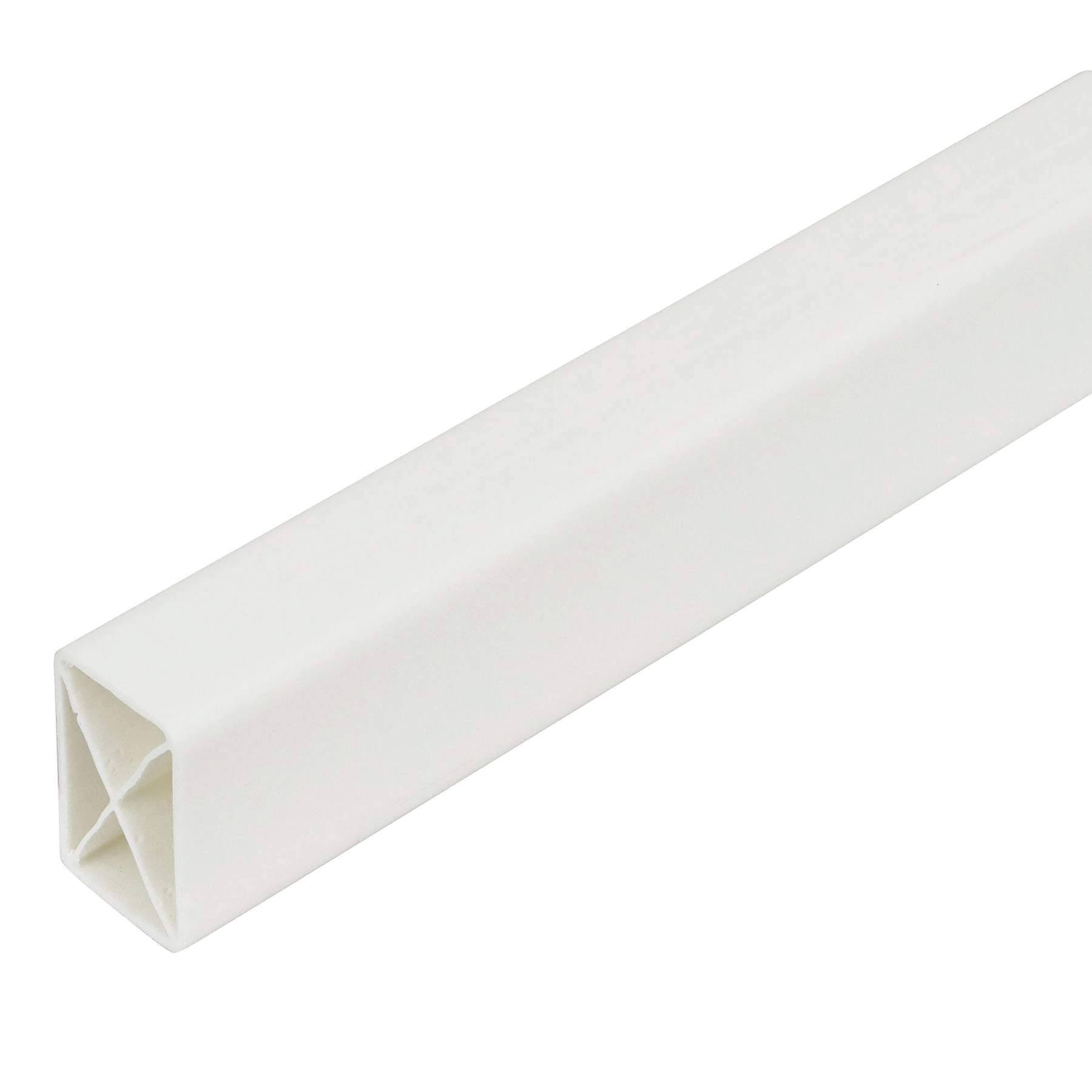 Acabamento de Fixação Rígido de PVC Branco Neve 4m PerfilPlast