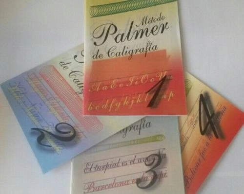4 Tomos De Metodo Palmer De Caligrafia En Castellano. Venezuela. Nuevos Sin Uso. Cuadernos Para La P
