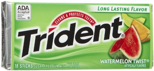 Sugarless Gum With Xylitol Watermelon Twist 18 Sticks 1 Pack,18 Sticks