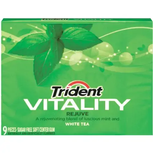 Trident Vitality Rejuve Sgl, 9 Count Pack Of 10
