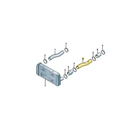 Mangueira do Intercooler VOLKSWAGEN 13180 CONSTELLATION/15180 CONSTELLATION Lado Esquerdo - VOLKSWAGEN 2S2145844