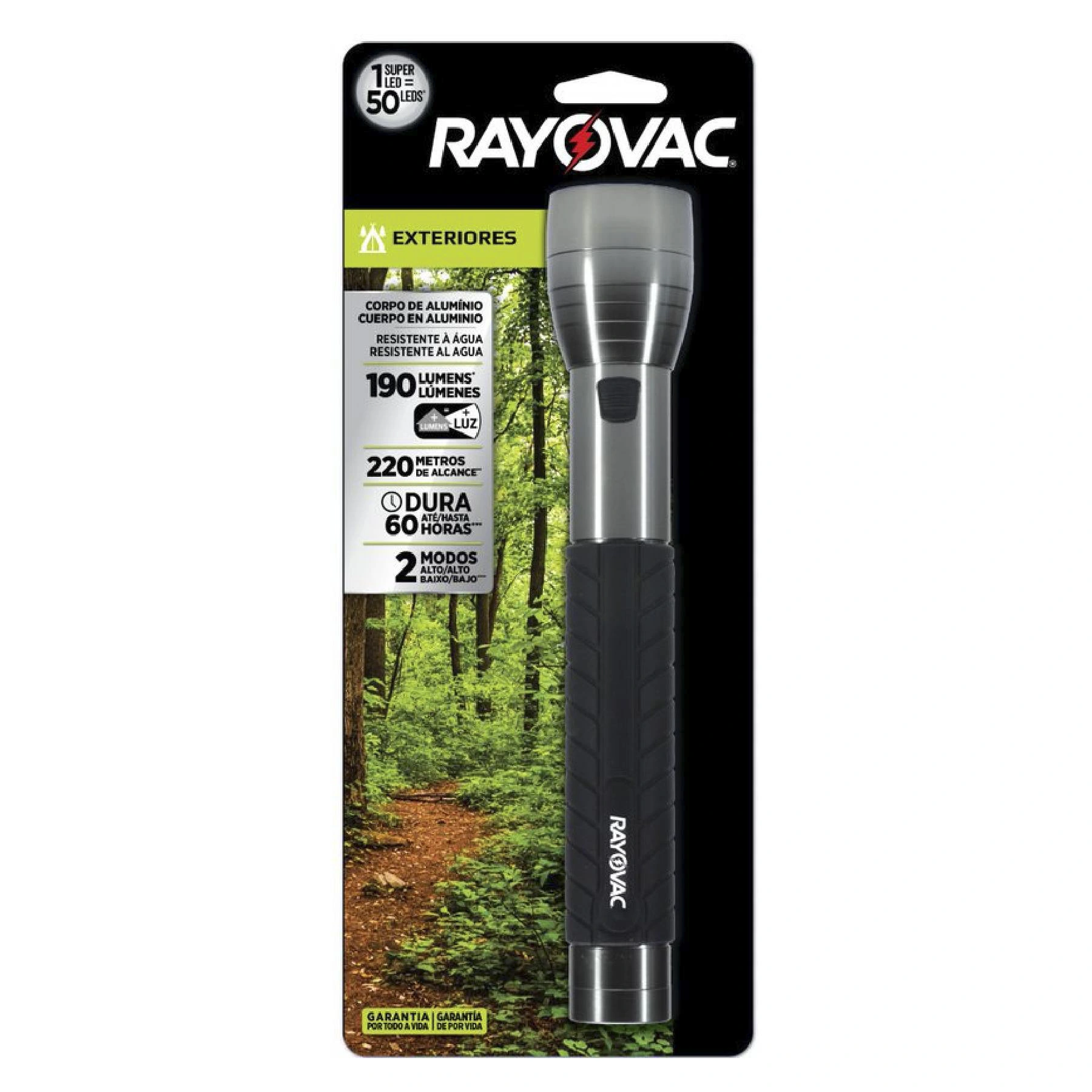 Lanterna Metal Led 1 LED(s) Metalica Bivolt Rayovac