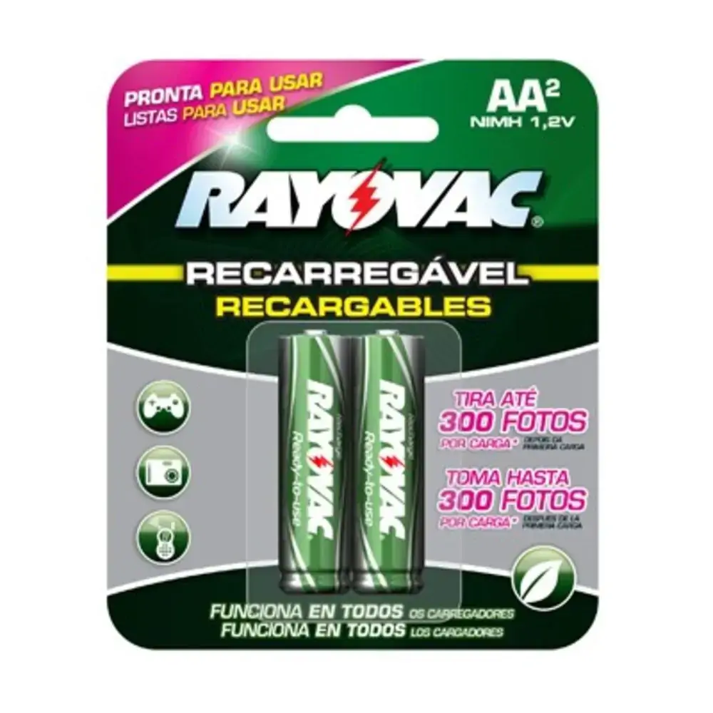Pilha Rayovac Recarregavel Aa C/2 Platinun