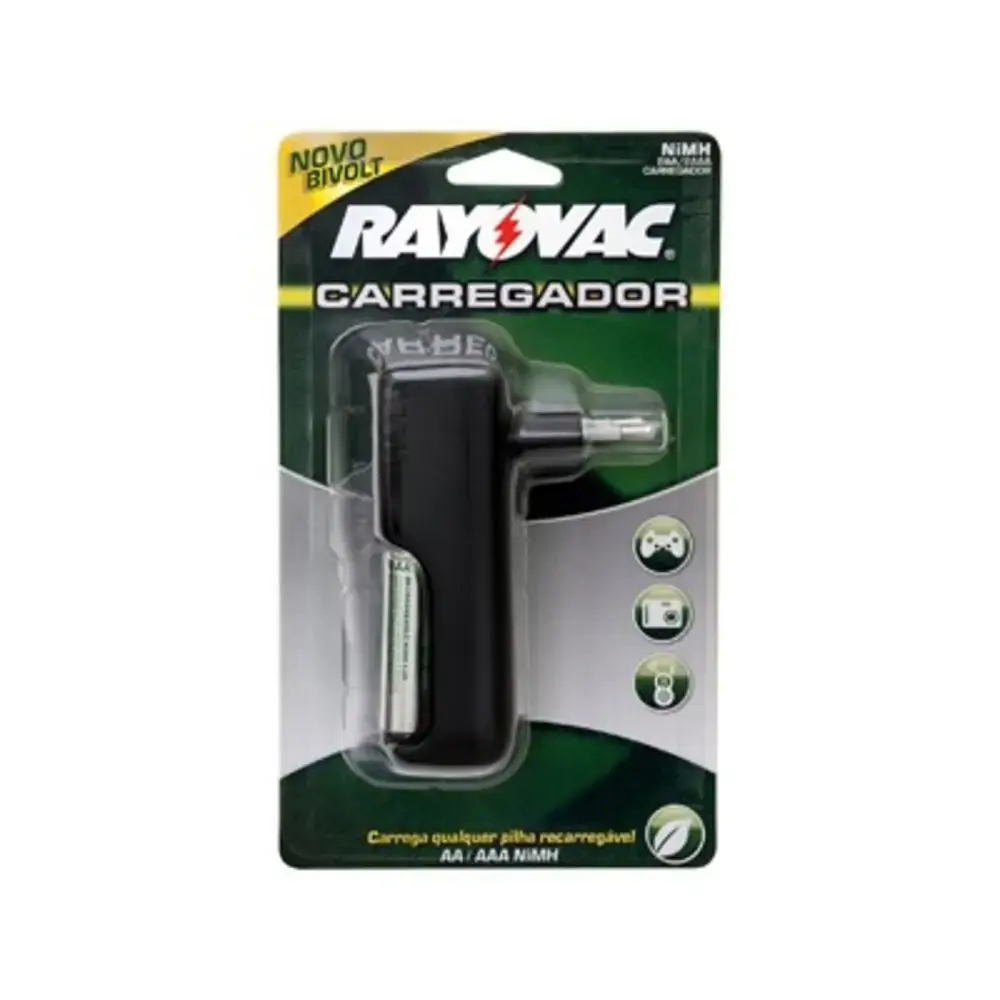 Carregador Rayovac C/2 Pilhas Pal