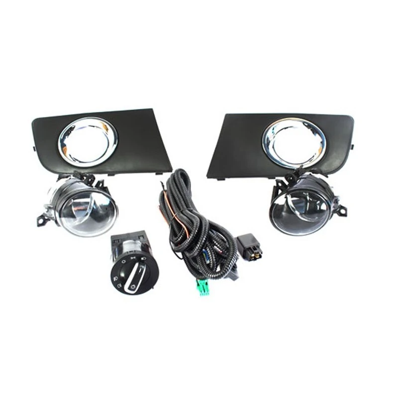 Kit Farol Auxiliar VOLKSWAGEN AMAROK Aro Cromado sem Lâmpada - SHOCKLIGHT SL260911I