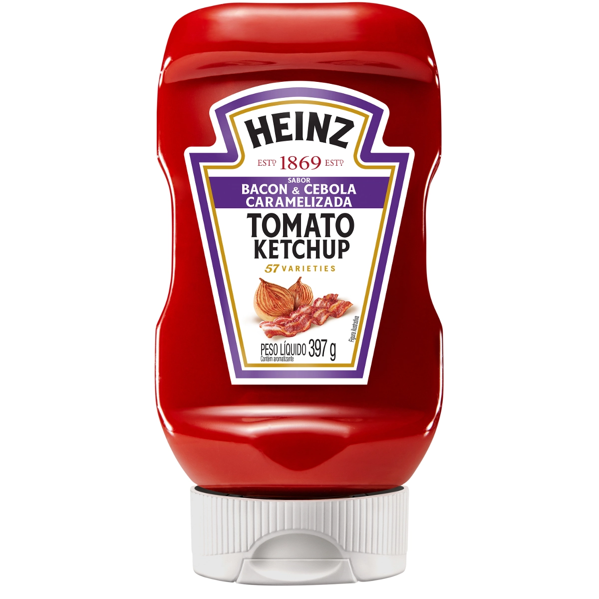 Ketchup Heinz 397g Bacon/cebola Caramelizada