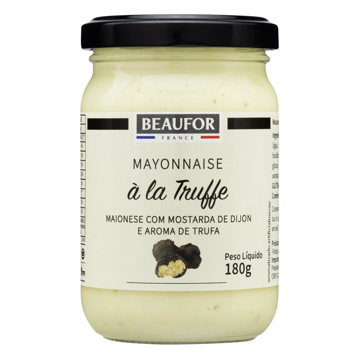 Maionese Com Mostarda De Dijon E Aroma De Trufa Beaufor Vidro 180g