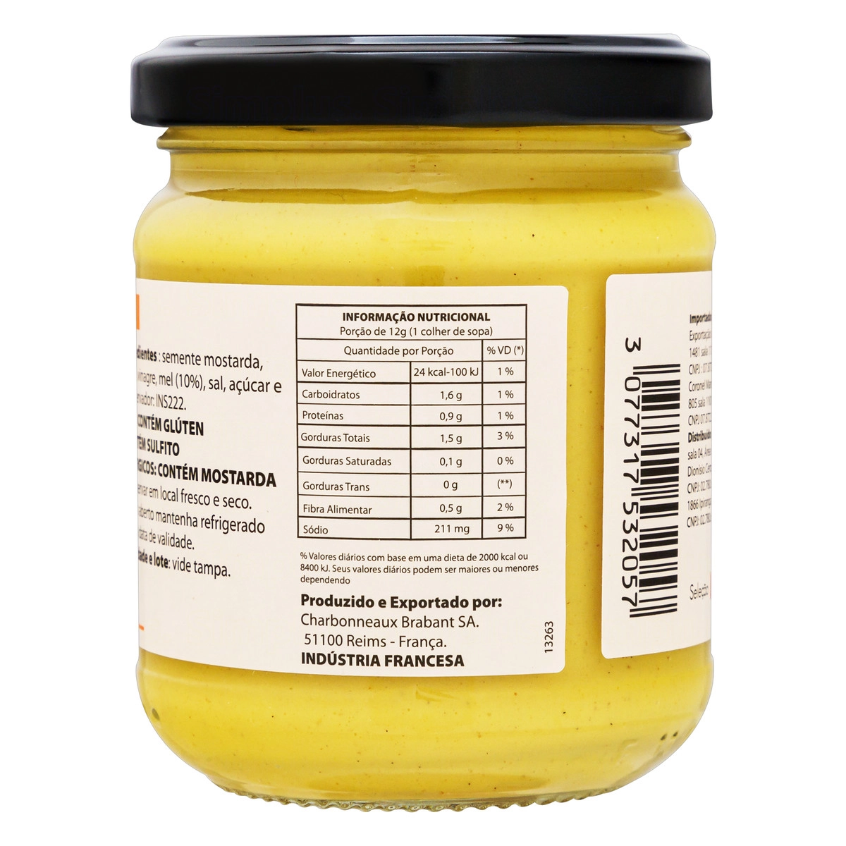 Mostarda Com Mel Beaufor Vidro 200g