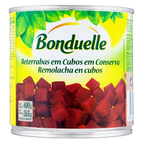 Beterraba Em Conserva Cubos Bonduelle Lata 265g