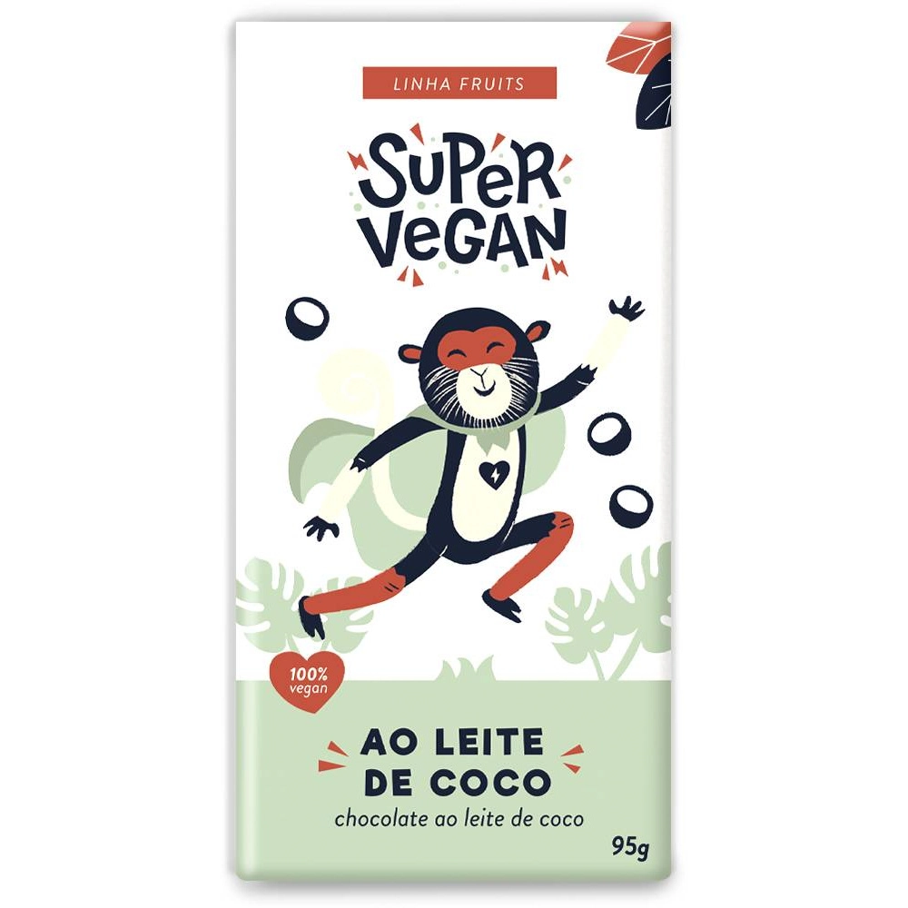 Chocolate Ao Leite De Coco 95g Super Vega