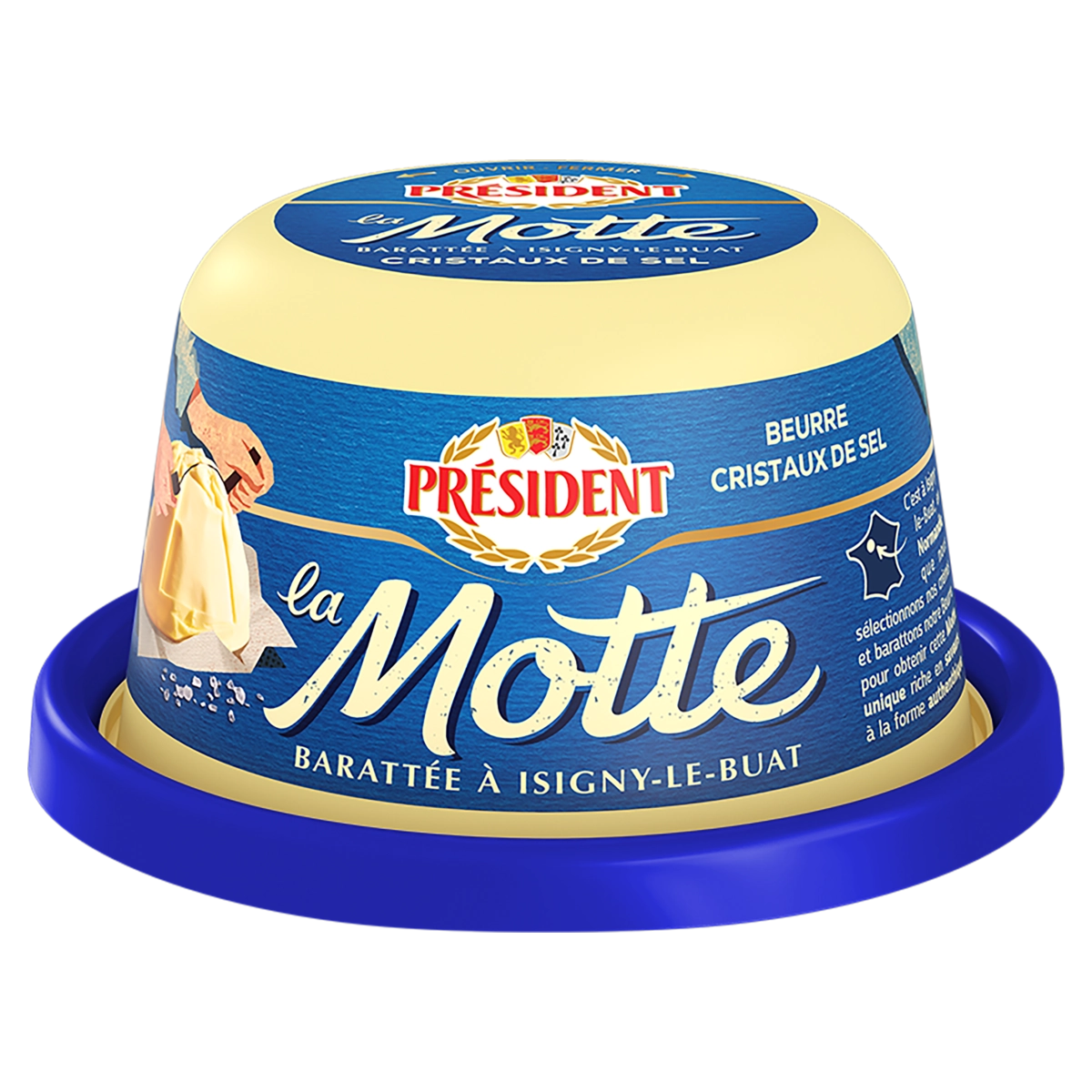Manteiga Comum Com Sal Président La Motte Pote 250g