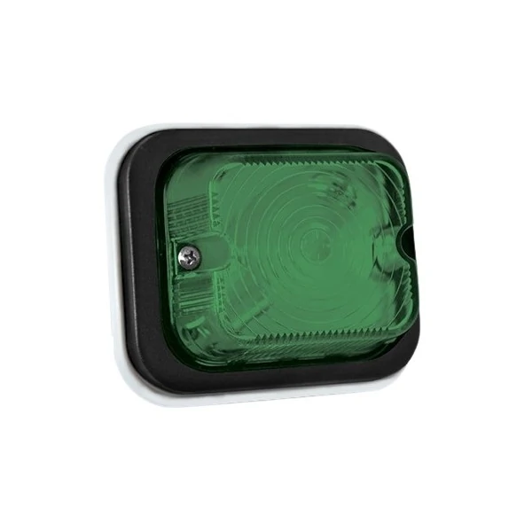 Lanterna Lateral Verde Led Bivolt - PRADOLUX PL09024672