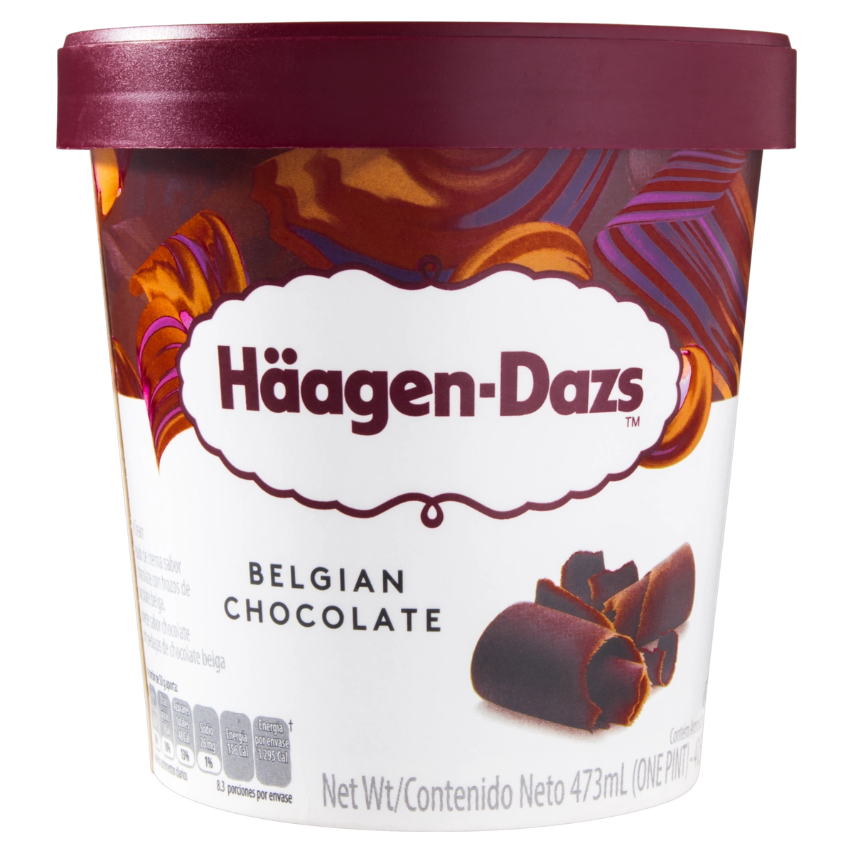 Sorvete Chocolate Belga Häagen Dazs Pote 473ml