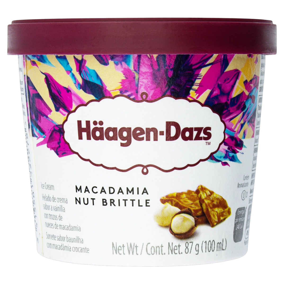 Sorvete Macadamia Nut Brittle Häagen Dazs Pote 100ml