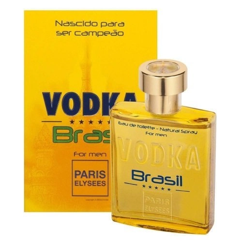 Vodka Brasil Yellow Eau De Toilette Paris Elysees Perfume Masculino 100ml