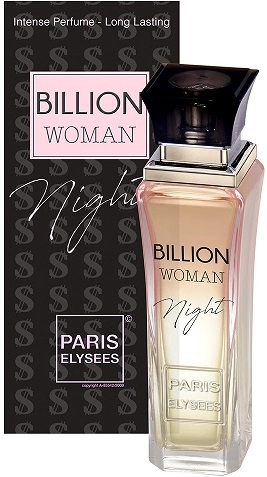 Perfume Eau De Toilette 100ml Billion Woman Night Paris Elysees