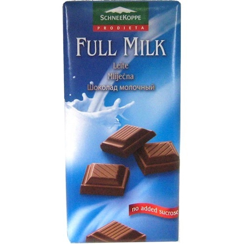 Chocolate Ao Leite Diet Schneekoppe Full Milk 100g