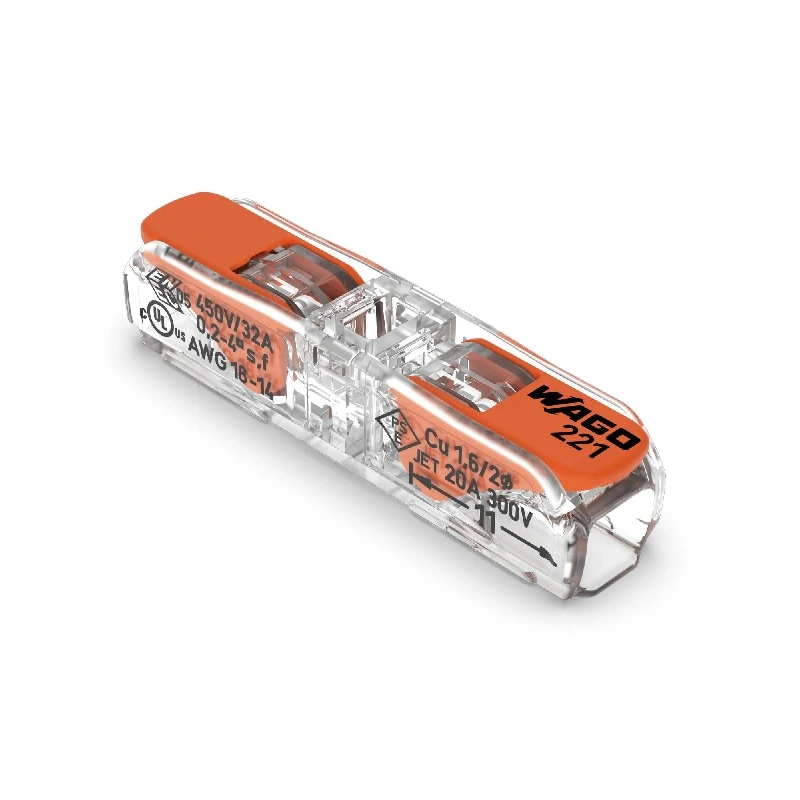 Conector Emenda Compacto Wago 221-2411 4mm² Em Linha 60 Peças