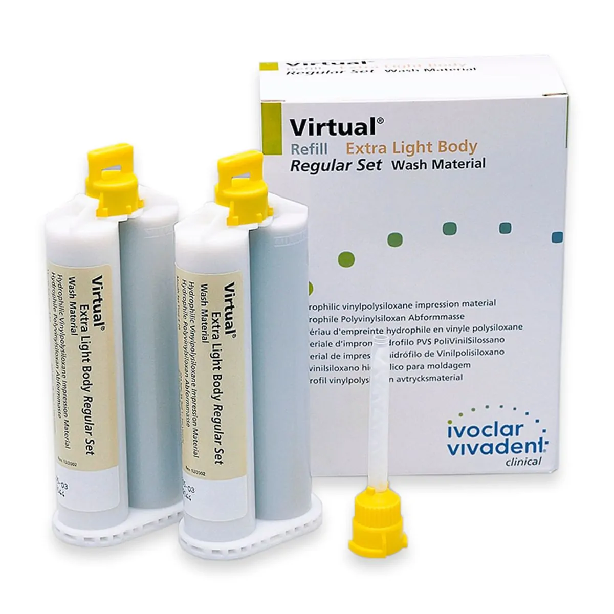 Silicone De Adição Virtual Extra Ligth Body Regular 2X50ml - Ivoclar