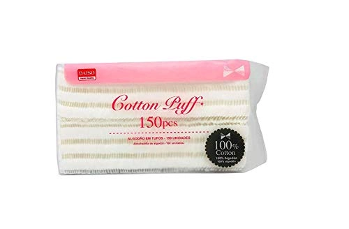 Algodao Quadrado Para Limpeza De Pele Com 150 Unidades Por Embalegem Cosmetic