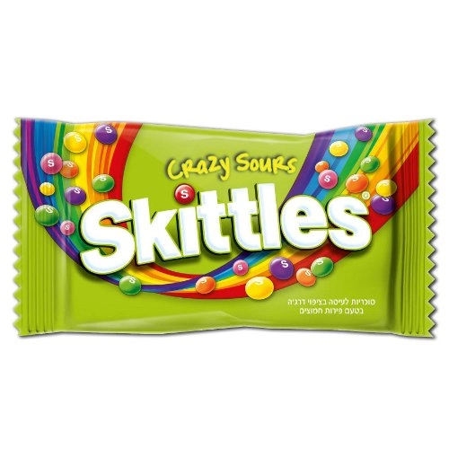 Bala Skittles Crazy Sours Verde