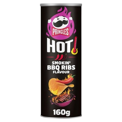 Batata Pringles Hot Bbq Ribs Flavour 160g