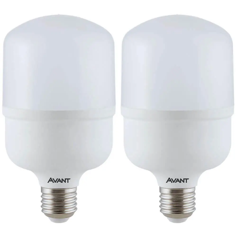 Kit 2 Lâmpadas Led Bulbo Avant Hp 20w Bivolt Base E27 Br6500k - 273111377