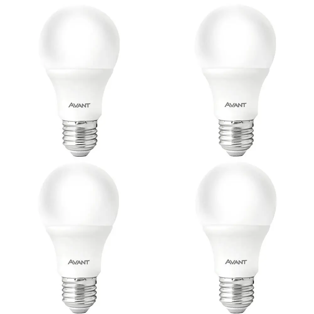 Kit 4 Lâmpadas Pera Led (a60) Branco 12w He1050 Avant Base E27 Bivolt Br6500k - Cód 276121373