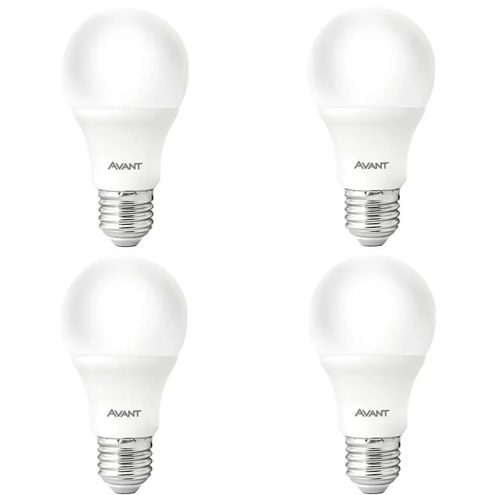Kit 4 Lâmpadas Pera Led Avant Branco 9w Bivolt Br810-b 6500k Base E27 - Cód 335401378
