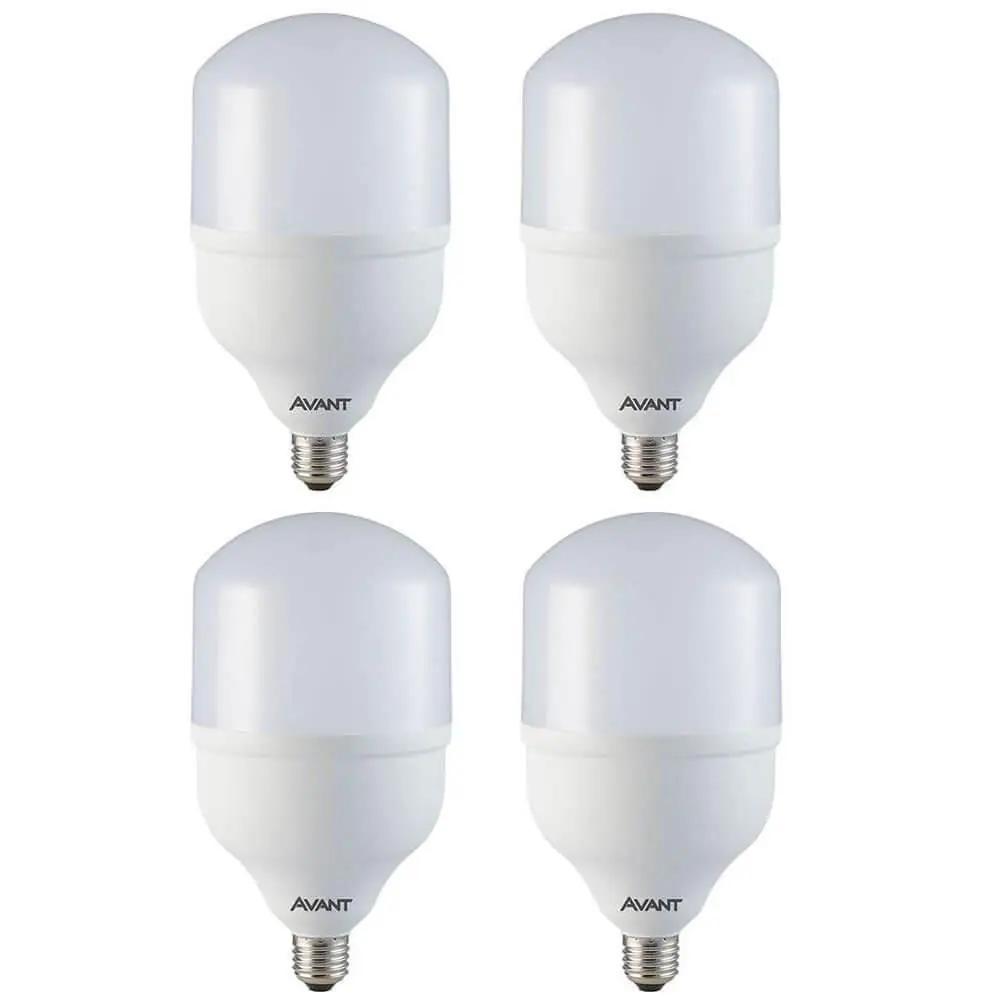 Kit 4 Lâmpadas Led Bulbo Avant Branco Hp 50w Bivolt Base E27 6500k Mk4000g - Cód 289301373