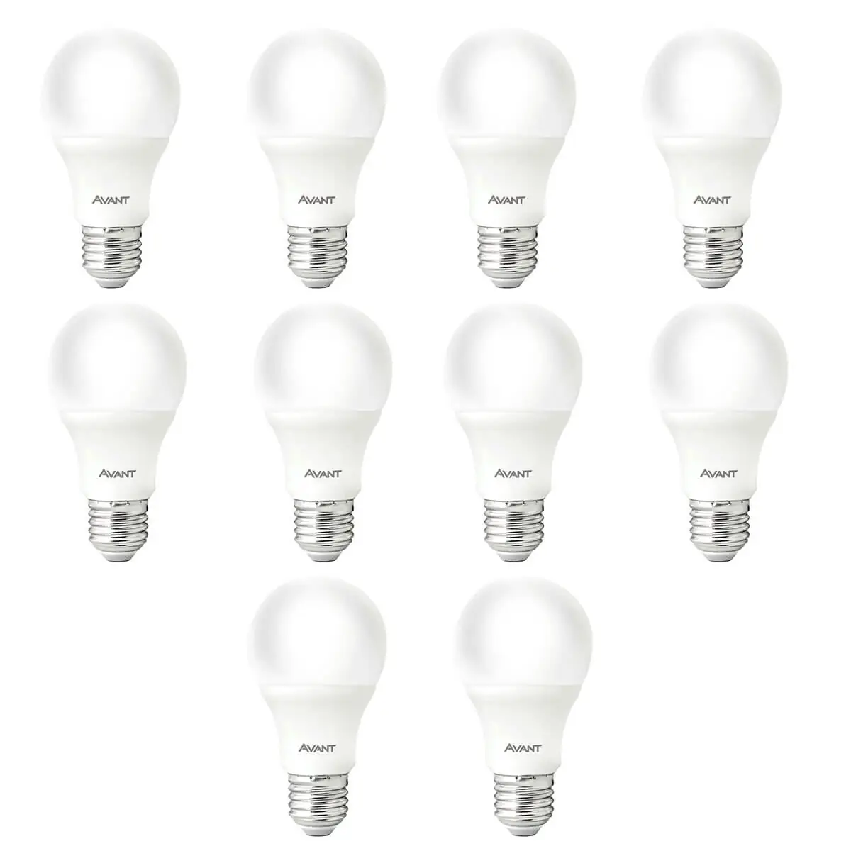 Kit 10 Lâmpadas Pera Led Branco Frio 12w Avant (a60) He1050 Bivolt Base E27 Br6500k - Cód 276121373