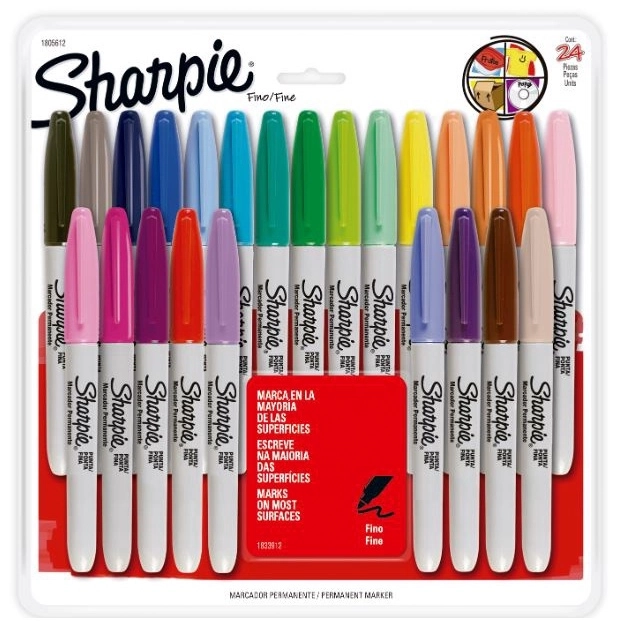 Sharpie Fino Cores Sortidas 24 Cores 1805612 Imex