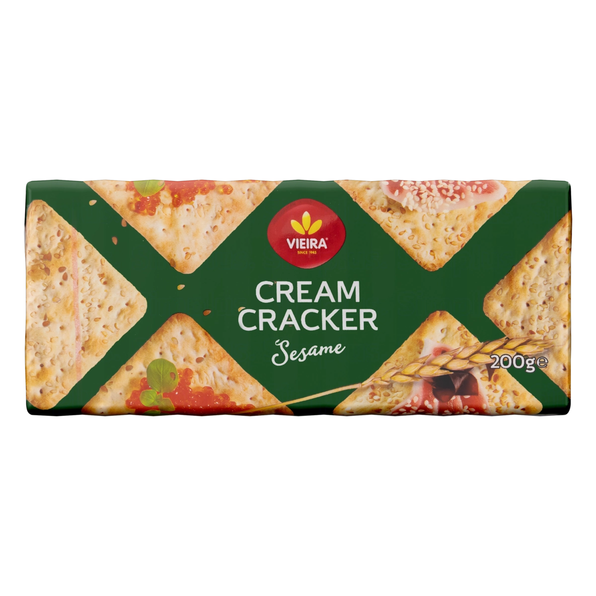 Bisc Vieira Cream Cracker C/ Gergelim 200g