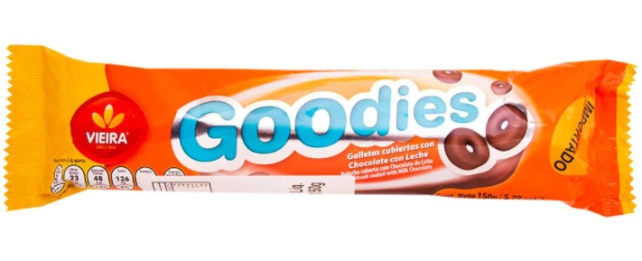 Biscoito Goodies Coberto C/choc Ao Leite 150gr