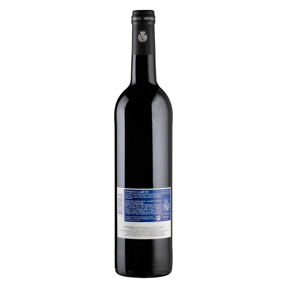 Vinho Português Tinto Seco Clarete Messias Beiras Garrafa 750ml