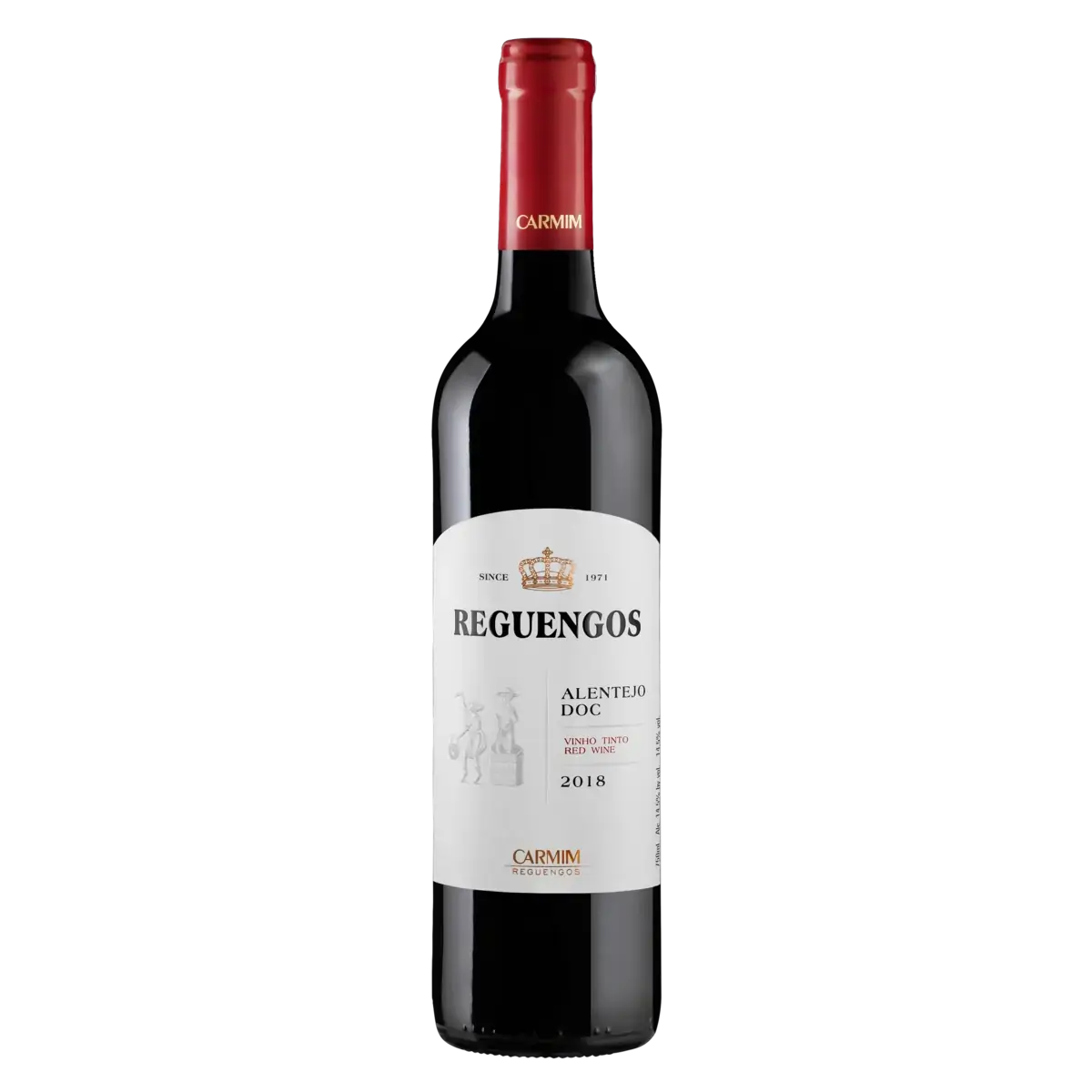 Vinho Português Tinto Seco Reguengos Trincadeira Aragonez Castelão Alentejo Garrafa 750ml