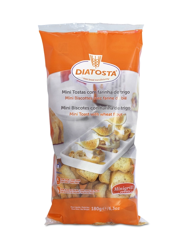 Mini Torrada Importada Portuguesa Diatosta 180g Regular