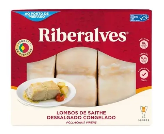 Lombo De Bacalhau Saith Dessalgado Riberalves 800g