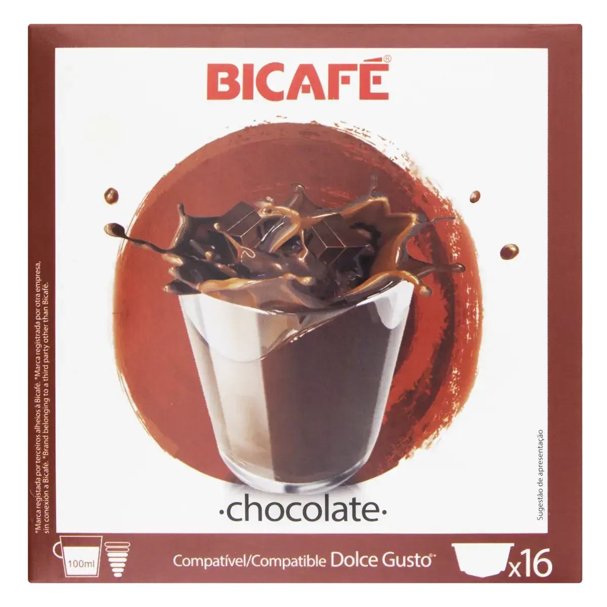 Achocolatado Em Cápsula Bicafé Caixa 320g 16 Unidades