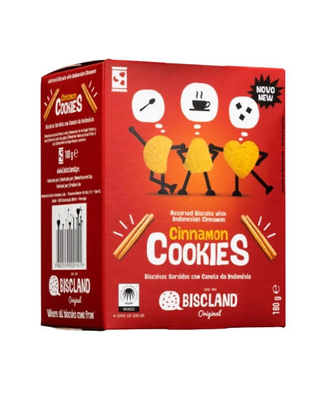 Biscoito Sortido Cinnamon Cookies Canela 12x180g