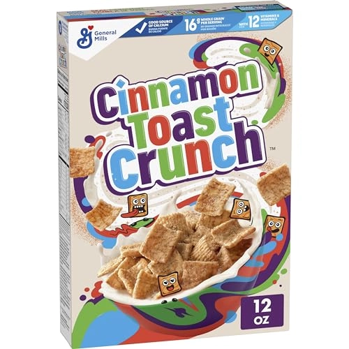 Cinnamon Toast Crunch, Breakfast Cereal With Whole Grain, 12 Oz